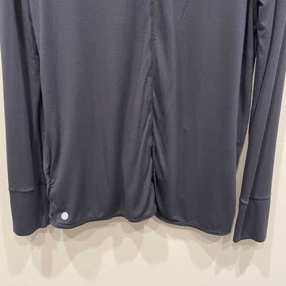 Zella Women's Black Twisted Hem Long Sleeve Top - Size: Large - Picture 5 of 6